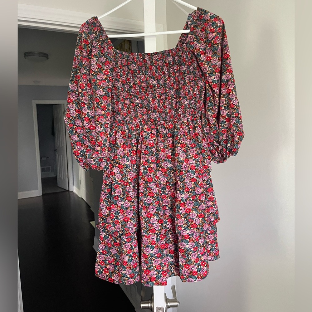 NWT A Flirty Rendezvous Red And Purple Floral Print